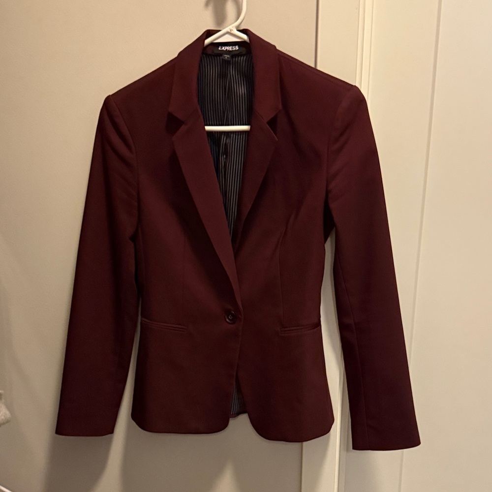 Express Deep Burgundy Women's Blazer